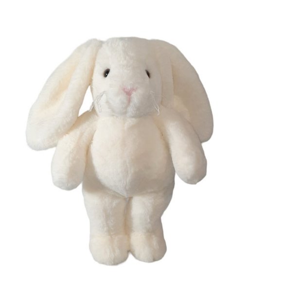 The Bearington Collection Ivory Bunny Rabbit Plush Stuffed Animal Toy 14" - Picture 1 of 7